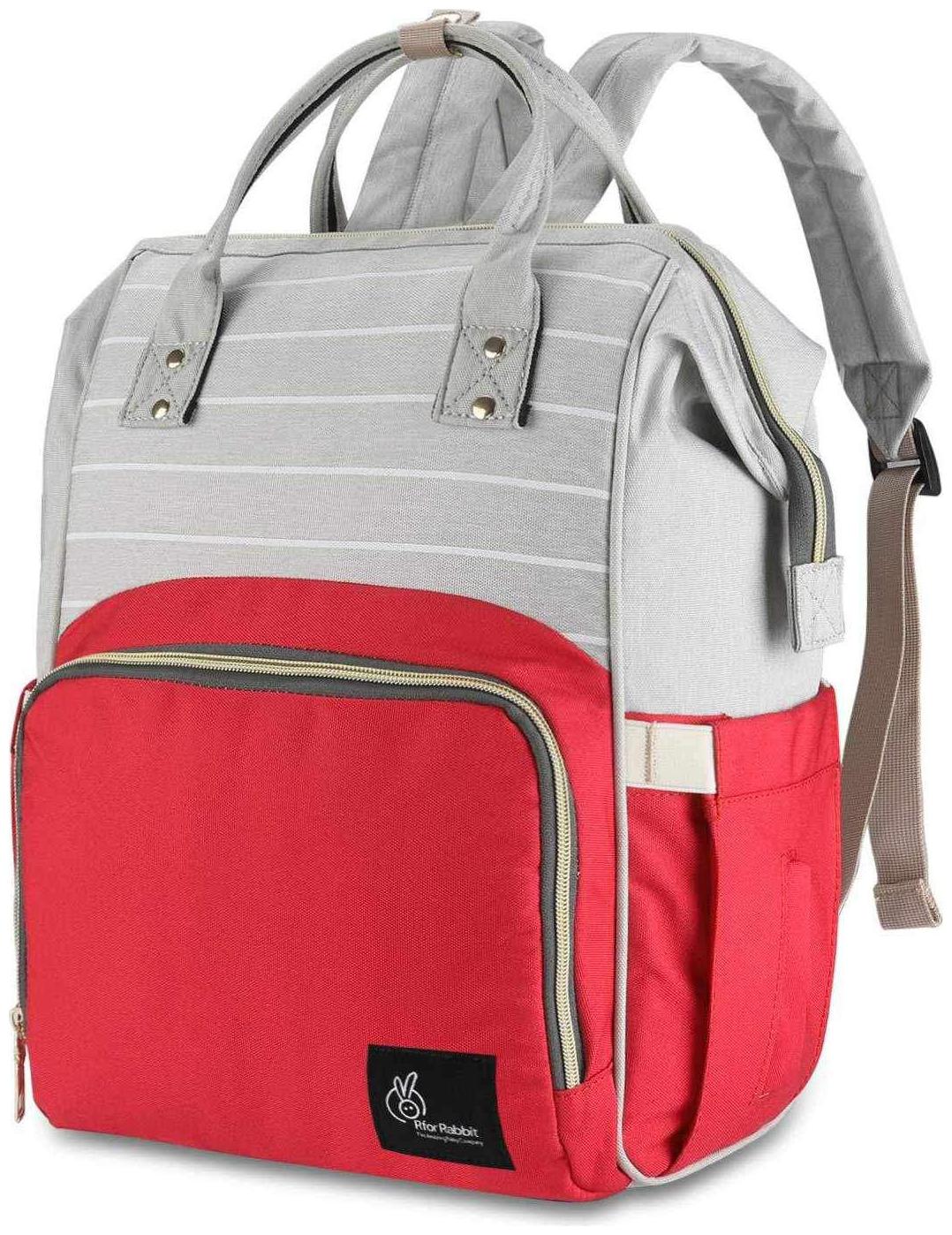 red diaper bag backpack