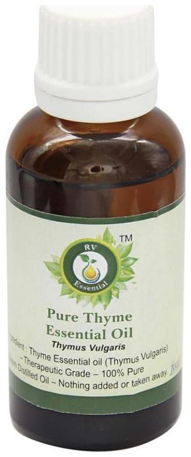 

R V Essential Pure Thyme Essential Oil 50ml- Thymus Vulgaris (100 Pure And Natural Steam Distilled)