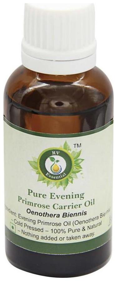 

R V Essential Pure Evening Primrose Carrier Oil 15ml- Oenothera Biennis (100 Pure And Natural Cold Pressed)