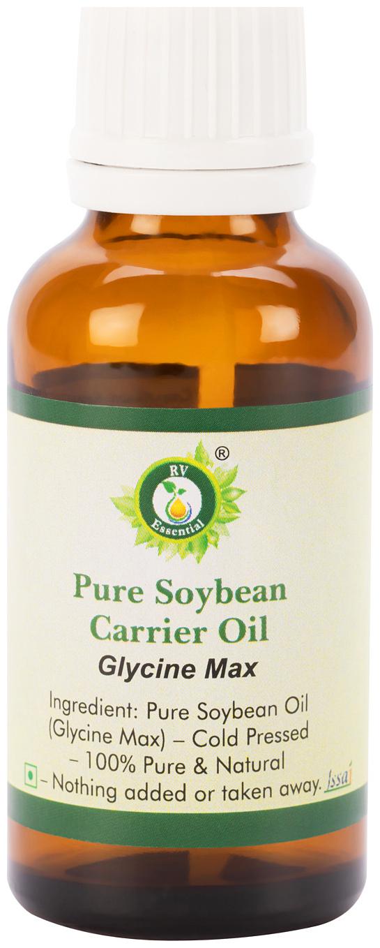 

R V Essential Pure Soybean Carrier Oil 50ml- Glycine Max (100 Pure and Natural Cold Pressed)