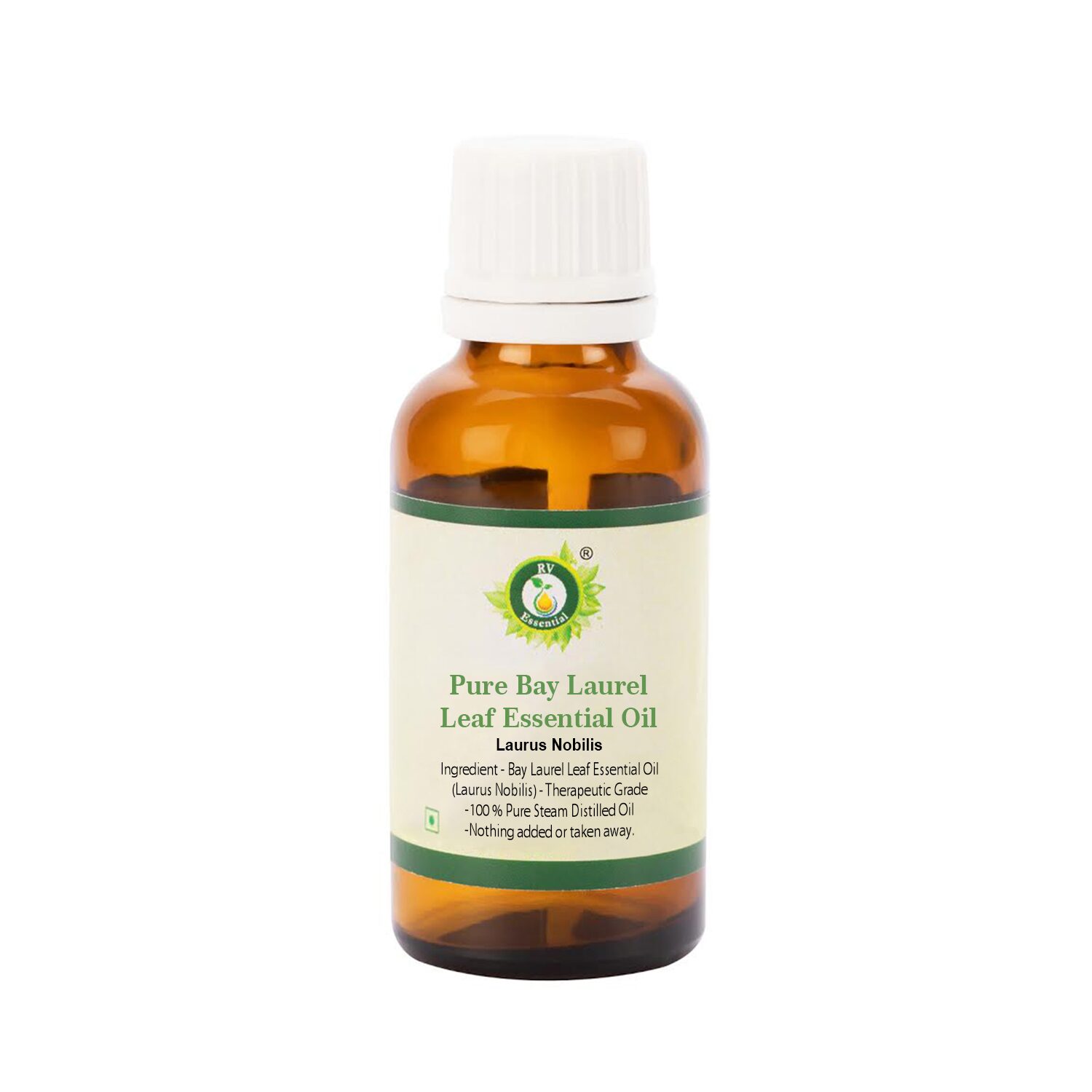 

R V Essential Pure Bay Laurel Leaf Essential Oil 10ml- Laurus Nobilis (100 Pure and Natural Steam Distilled)