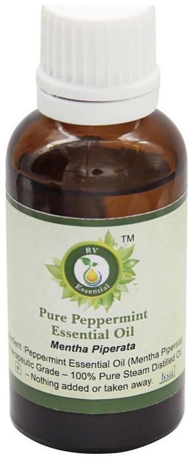 

R V Essential Pure Peppermint Essential Oil 30ml- Mentha Piperata (100 Pure And Natural Steam Distilled)