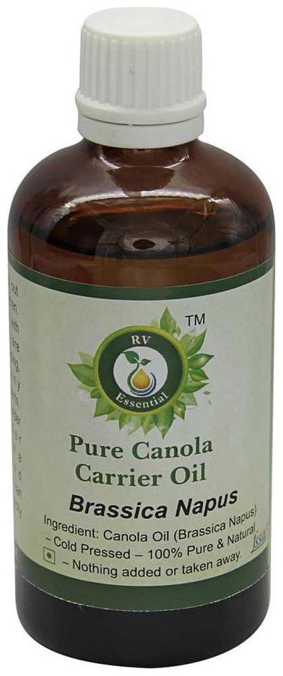 

R V Essential Pure Canola Carrier Oil 300ml- Brassica Napus (100 Pure and Natural Cold Pressed)