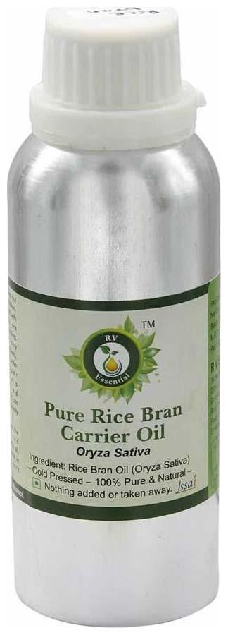 

R V Essential Pure Rice Bran Carrier Oil 300ml- Oryza Sativa (100 Pure And Natural Cold Pressed)