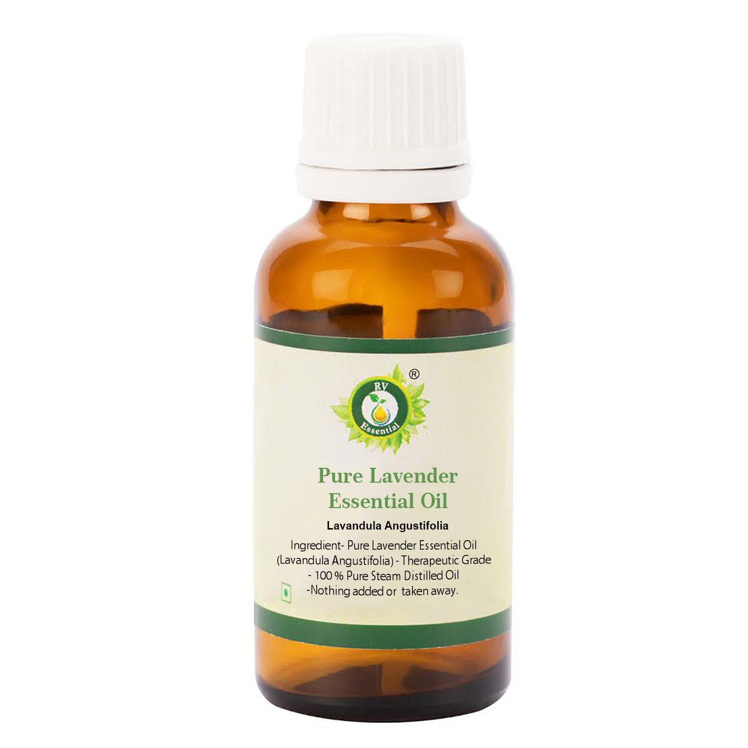 

R V Essential Pure Lavender Essential Oil 10ml- Lavandula Aurantifolia (100 Pure And Natural Steam Distilled)