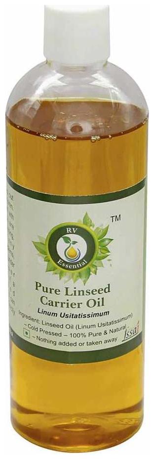 

R V Essential Pure Linseed Carrier Oil 100ml- Linum Usitatissimum (100 Pure And Natural Cold Pressed)