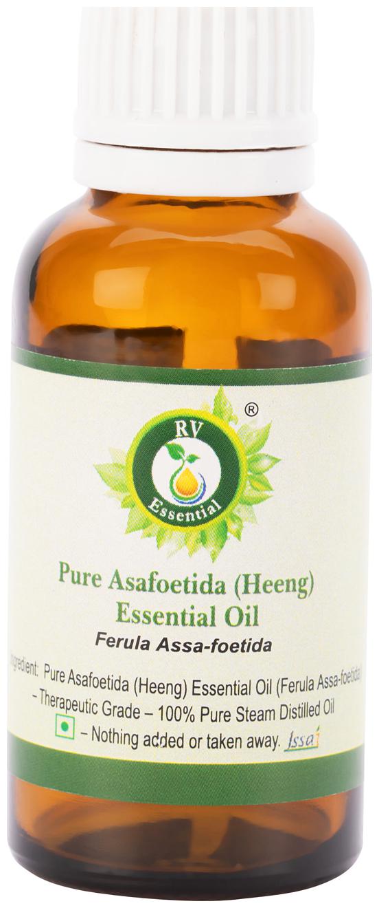 

R V Essential Pure Asafoetida (Heeng) Essential Oil 10ml- Ferula Assa-foetida (100 Pure and Natural Steam Distilled)