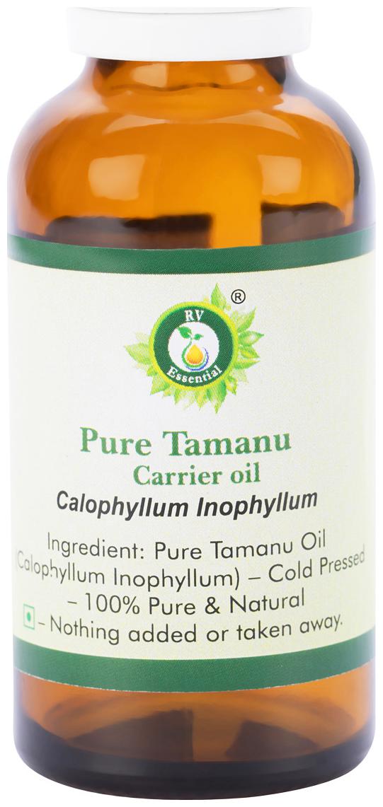 

R V Essential Pure Tamanu Carrier Oil 50ml- Calophyllum Inophyllum (100 Pure and Natural Cold Pressed)