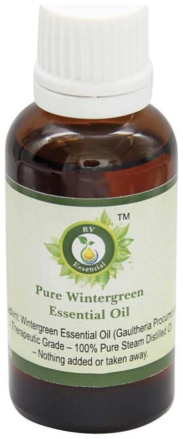 

R V Essential Pure Wintergreen Essential Oil 15ml- Gaultheria Procumbens (100 Pure And Natural Steam Distilled)