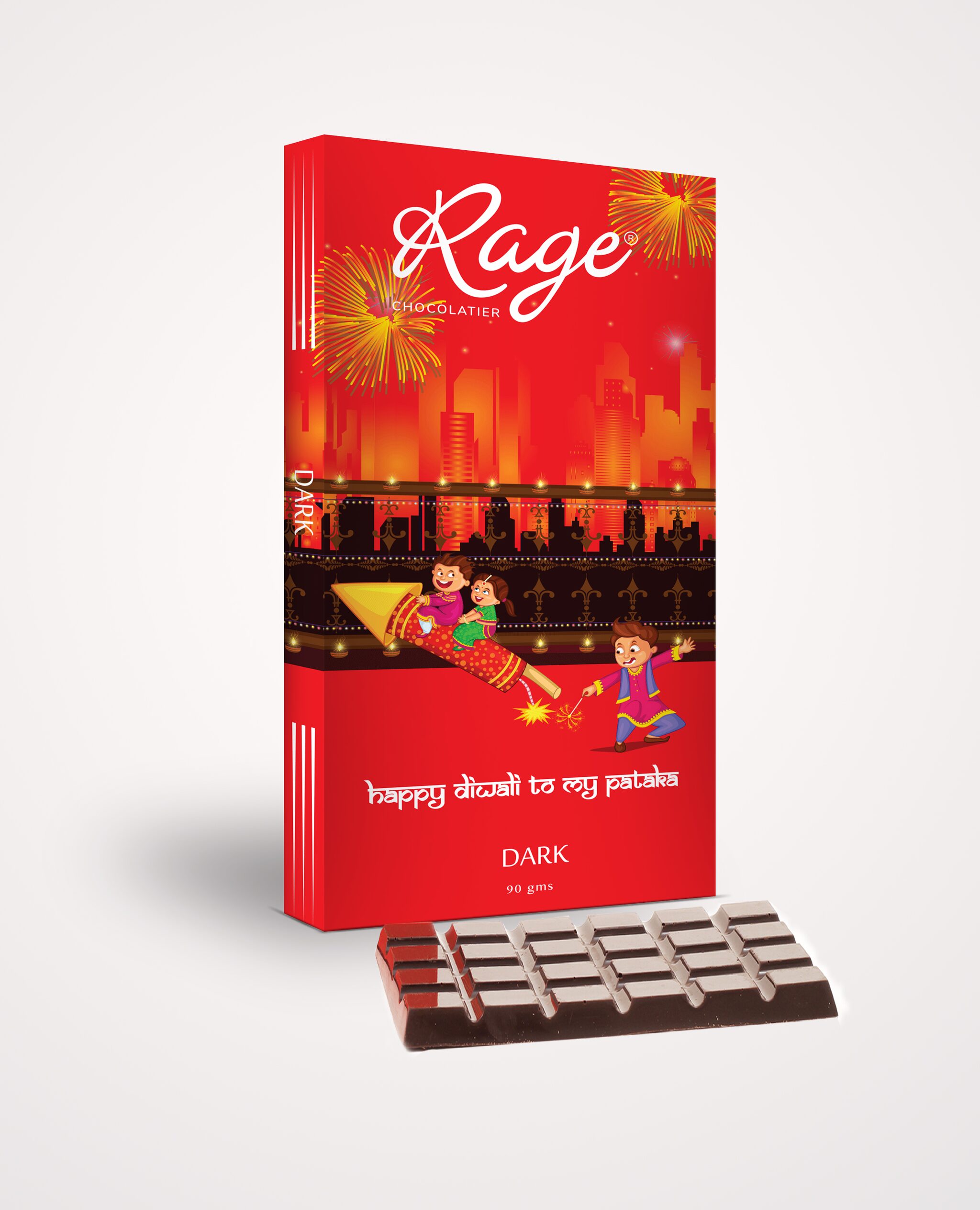 

Rage Chocolatier Dark Chocolate 90 g ( Pack of 1 )