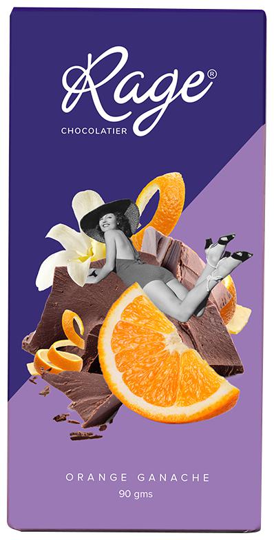 

Rage Chocolatier Rage Fruity Bar - Orange Ganache Chocolate Bar 90 g Pack of 1