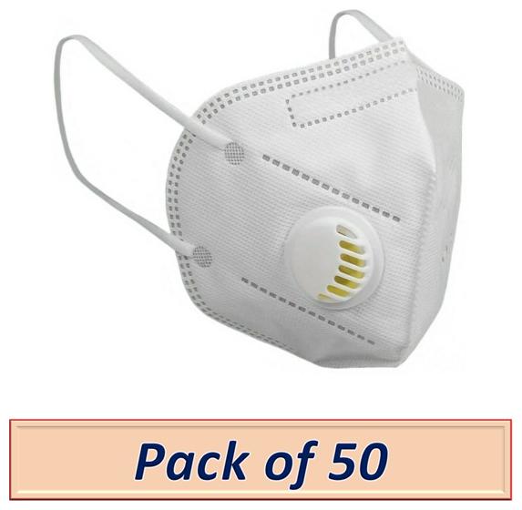 

Raghumaya Anti Pollution Activate N95 Mask-White (Pack of 50)