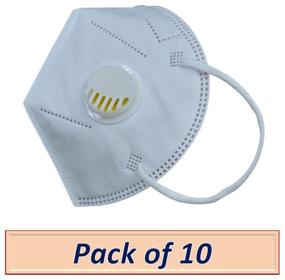 

Raghumaya Anti Pollution Activate With Filter N95 Mask-White (Pack Of 10)