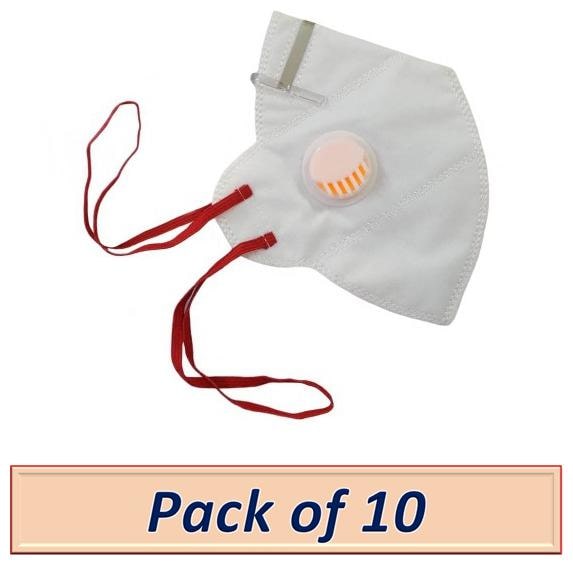 

Raghumaya Anti Pollution Activate N95 Mask-White (Pack of 10)