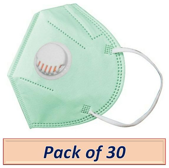 

Raghumaya Anti Pollution Activate With Filter N95 Mask-Green (Pack Of 30)