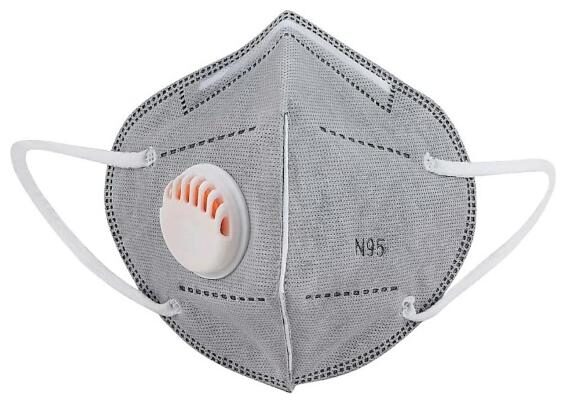 

Raghumaya Outdoor Anti Pollution Activate With Filter N95 Mask-Grey (Pack of 1)