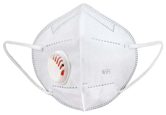 

Raghumaya Outdoor Anti Pollution Activate With Filter N95 Mask-White (Pack of 1)