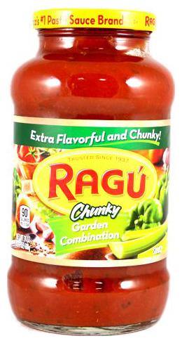 

Ragu Sauce - Pasta Tomato Garlic Onion 397 g