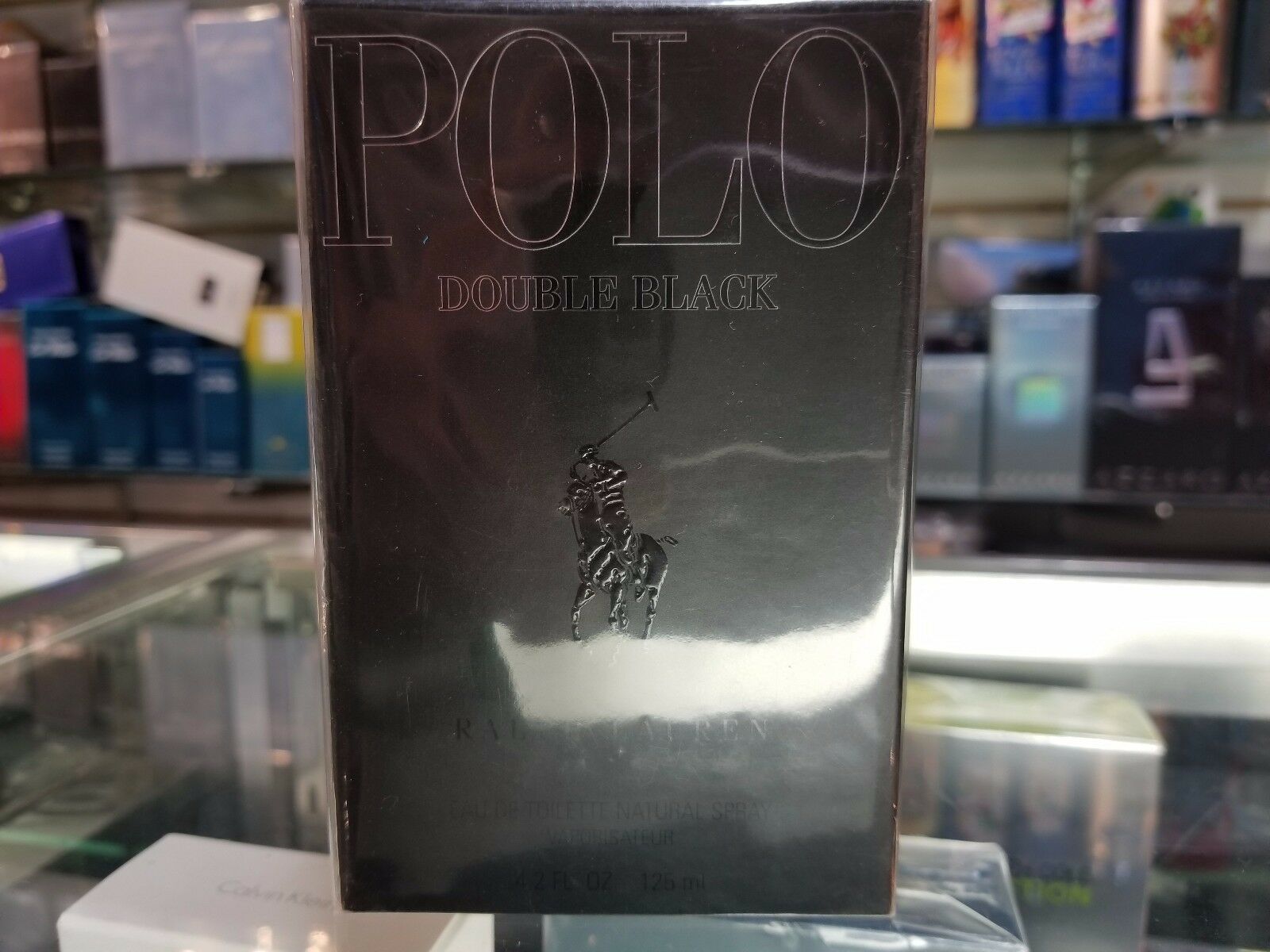 

Ralph Lauren Polo Double Black 4 2 Oz Men Eau de Toilette Spray New Sealed Box