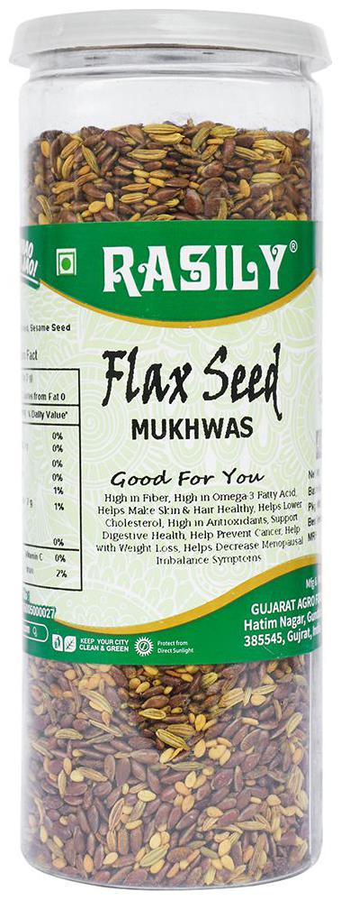 

Rasily Flax Seed Mix Mukhwas Mouth Fresheners 160g (Pack of 2)