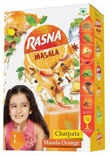 

Rasna Drink Mix - Masala Orange Chatpata 32 glasses 180 ml