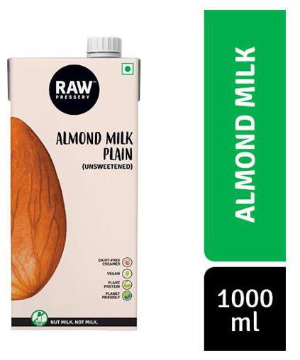 

Raw Pressery Almond Milk - Unsweetened 1 L