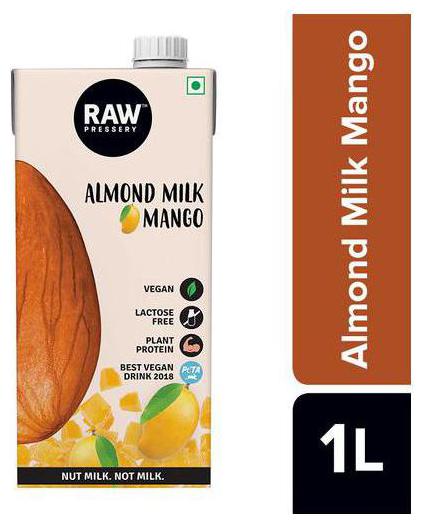 

Raw Pressery Almond Milk - Mango Lactose free Dairy-Free Vegan 1 L