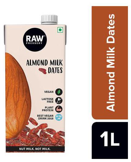 

Raw Pressery Almond Milk - Dates Dairy-Free Lactose Free Vegan 1 L