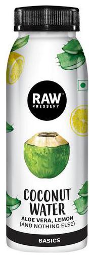 

Raw Pressery 100 Natural Coconut Water Aloe Vera Lemon 200 ml