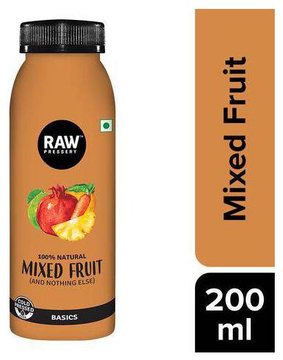 

Raw Pressery 100 Natural Cold Pressed Juice - Mixed Fruit 200 ml