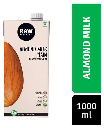 

Raw Pressery Almond Milk - Unsweetened 1 L