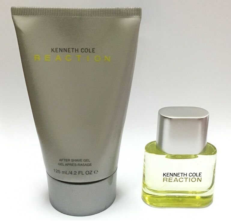 

Reaction Kenneth Cole Men 4 2 oz 125 ml After Shave Gel 0 5 oz Edt Spray New