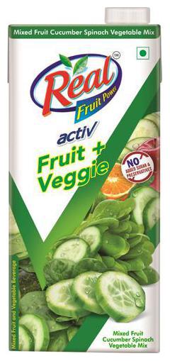 

Real Activ Cucumber Spinach Juice with No Added Sugar 1 L