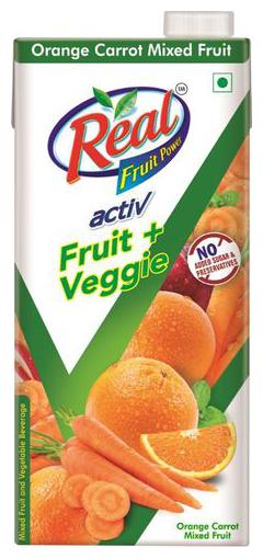 

Real Activ Orange Carrot Juice with No Added Sugar 1 L