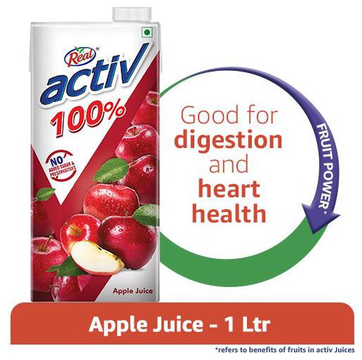 

Real Activ Juice - Apple with No Added Sugar 1 L
