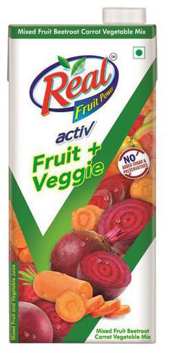 

Real Active Beetroot Carrot Juice with No Added Sugar 1L