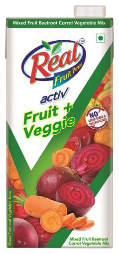 

Real Active Beetroot Carrot Juice with No Added Sugar 1L