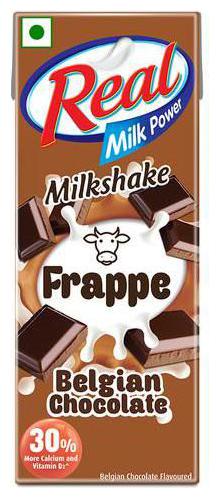 

Real Milk power Frappe Milkshake - Belgian Chocolate 180 ml