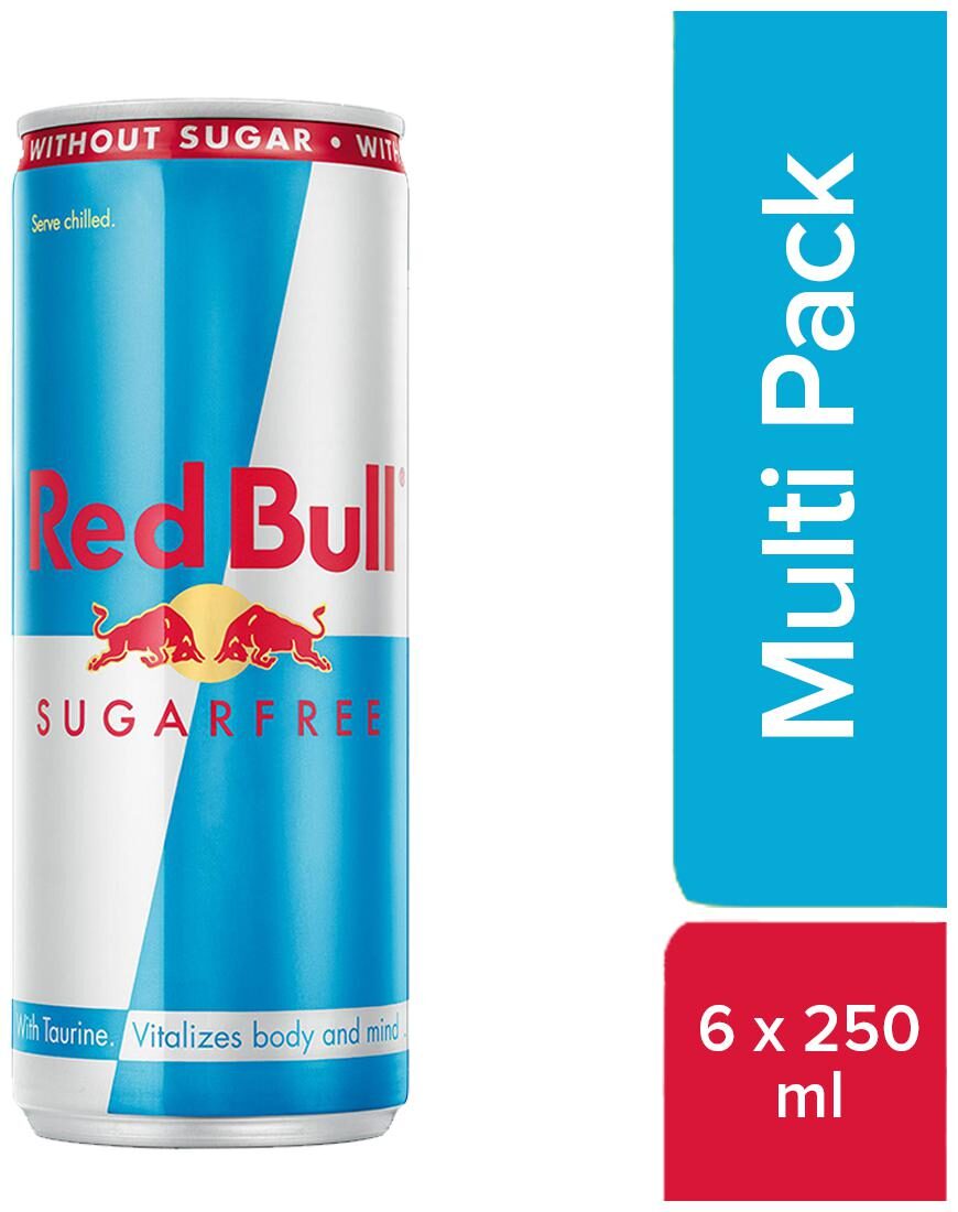 

Red Bull Energy Drink Sugarfree 250 ml (6 Pack)