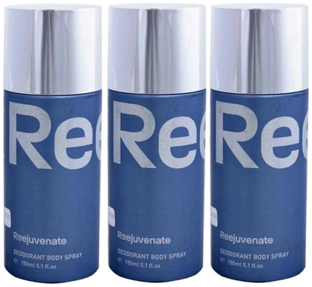 

Reebok Deodrant (pack of 3)(Reejuvenate) 390 Gram