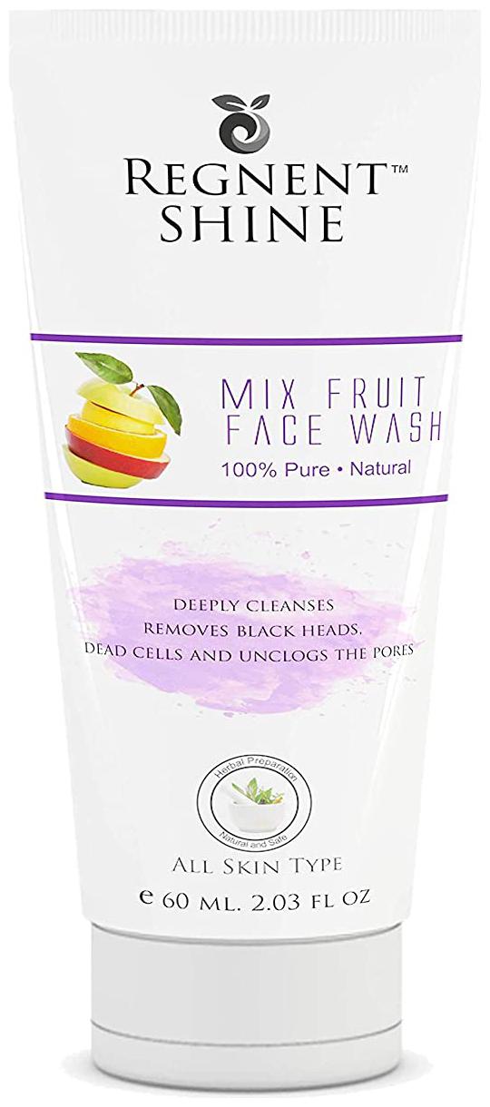 

Regnent Shine Mixed Fruit Face Wash For Men and Women -60ml (Pack of 1)