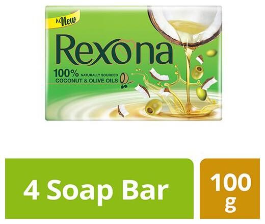 

Rexona Soap - Coconut Olive Oil 400 g (Pack of 4)