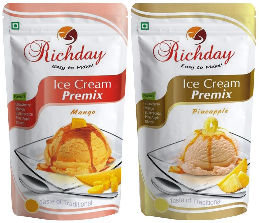 

Richday Ice Cream Premix (Pineapple Mango Flavour)(200 g Each)