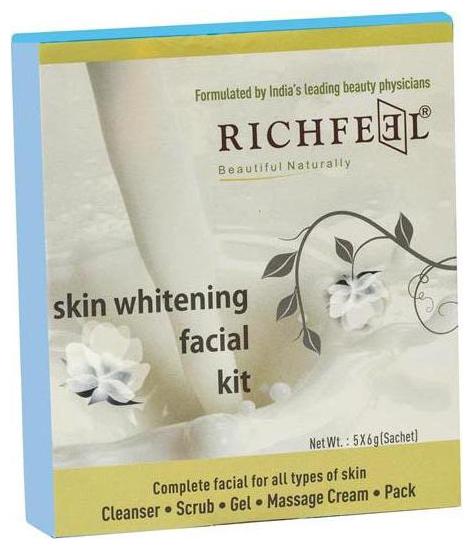 richfeel skin whitening facial kit 5x6 gm facial prices