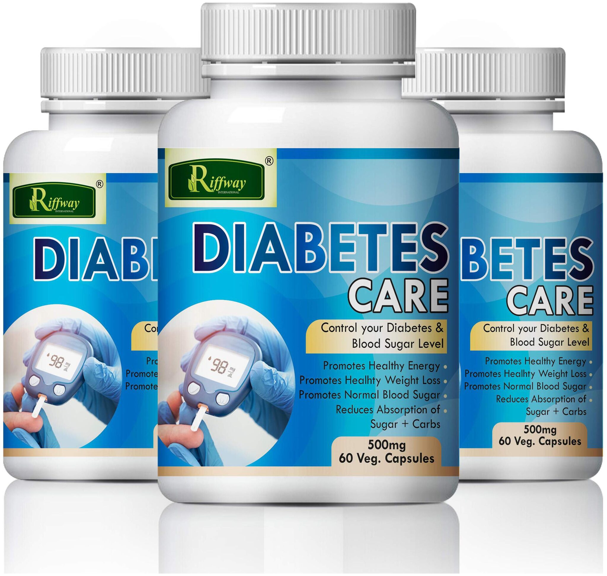 

Riffway Diabetes care For Control Your Blood Sugar Level 100 Ayurvedic (180 Capsules)