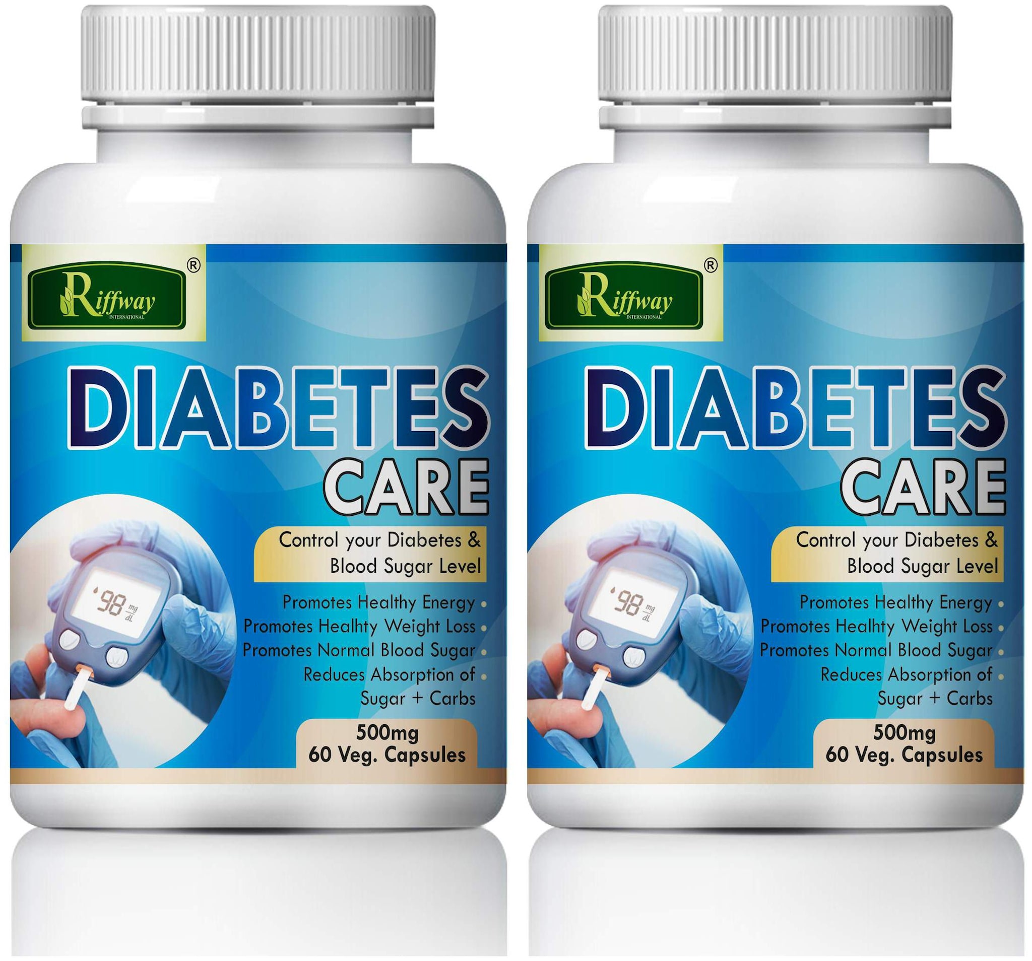 

Riffway Diabetes care Herbal Capsules For Control Your Blood Sugar Level 100 Ayurvedic-60 Capsules Each(Pack of 2)