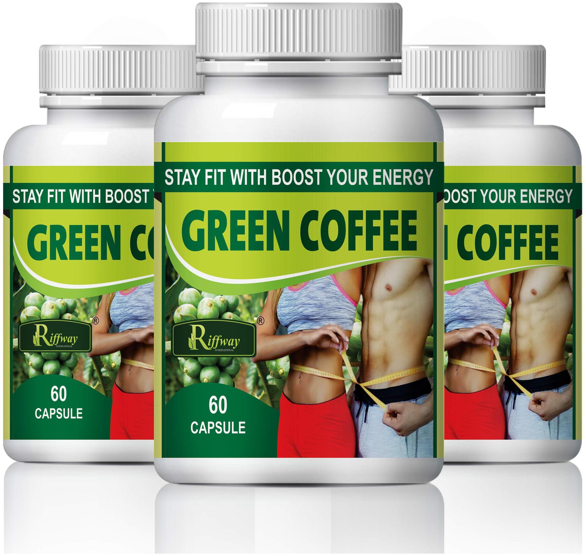 

Riffway Green Coffee For Weight Loss and Improve Immunity 100 Ayurvedic (180 Capsules)