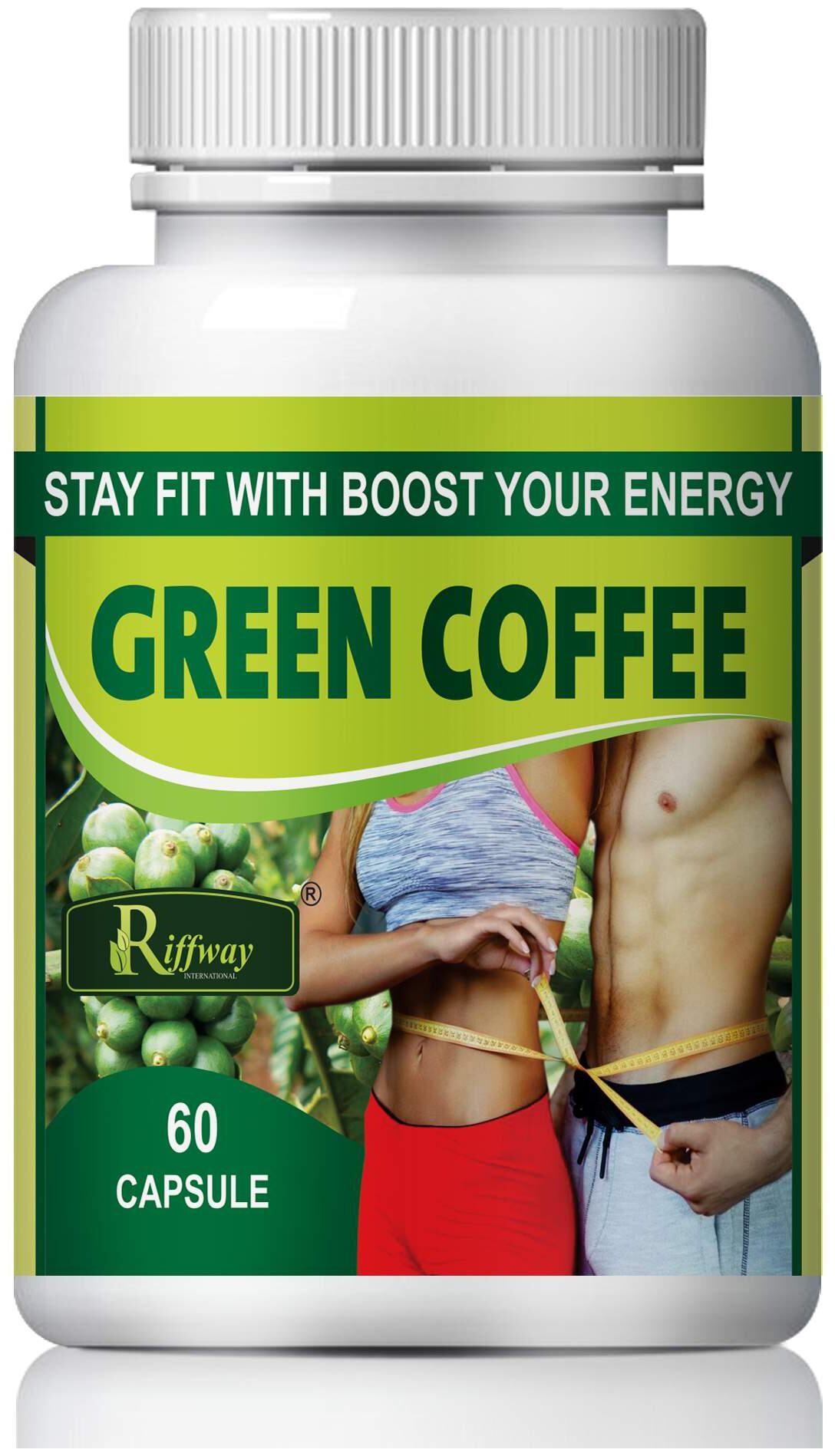 

Riffway Green Coffee For Weight Loss and Improve Immunity 100 Ayurvedic (60 Capsules)