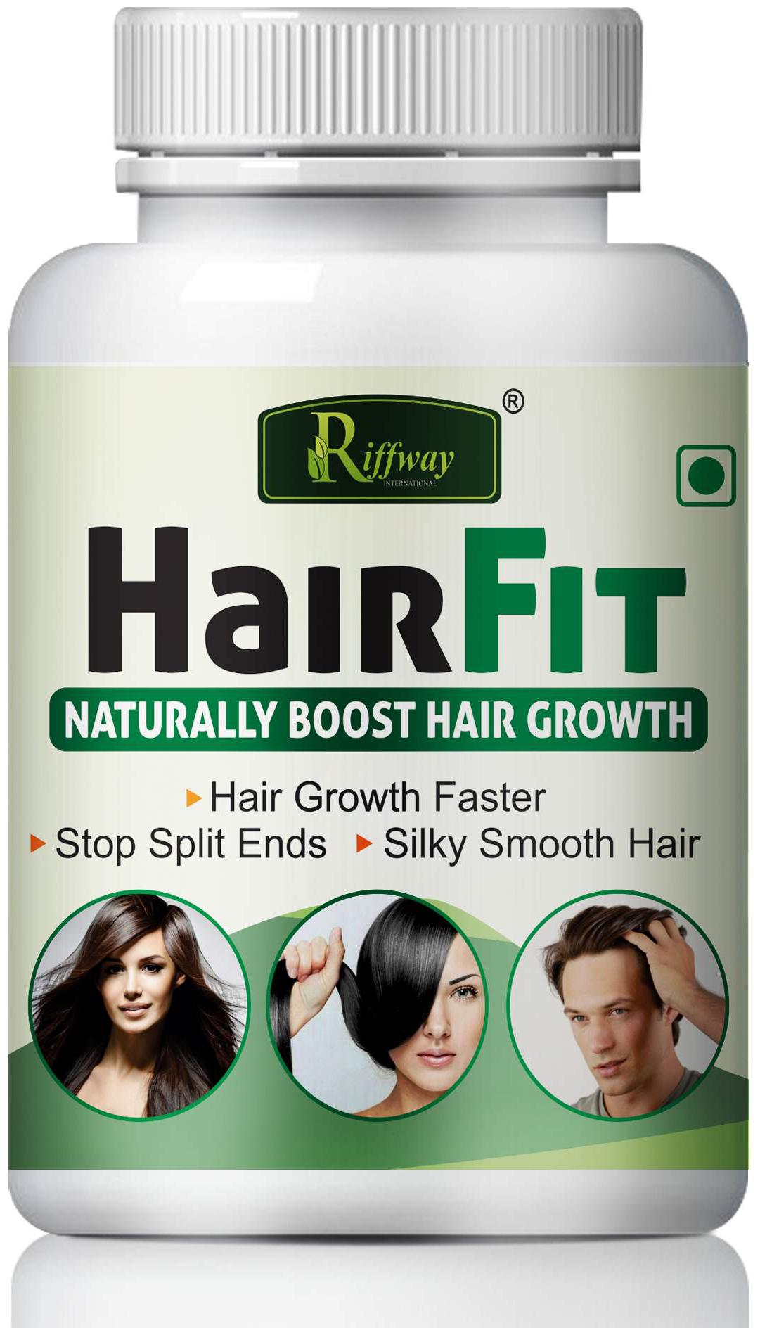 

Riffway Hair Fit For Naturally Boost Hair Growth 100 Ayurvedic (60 Capsules)