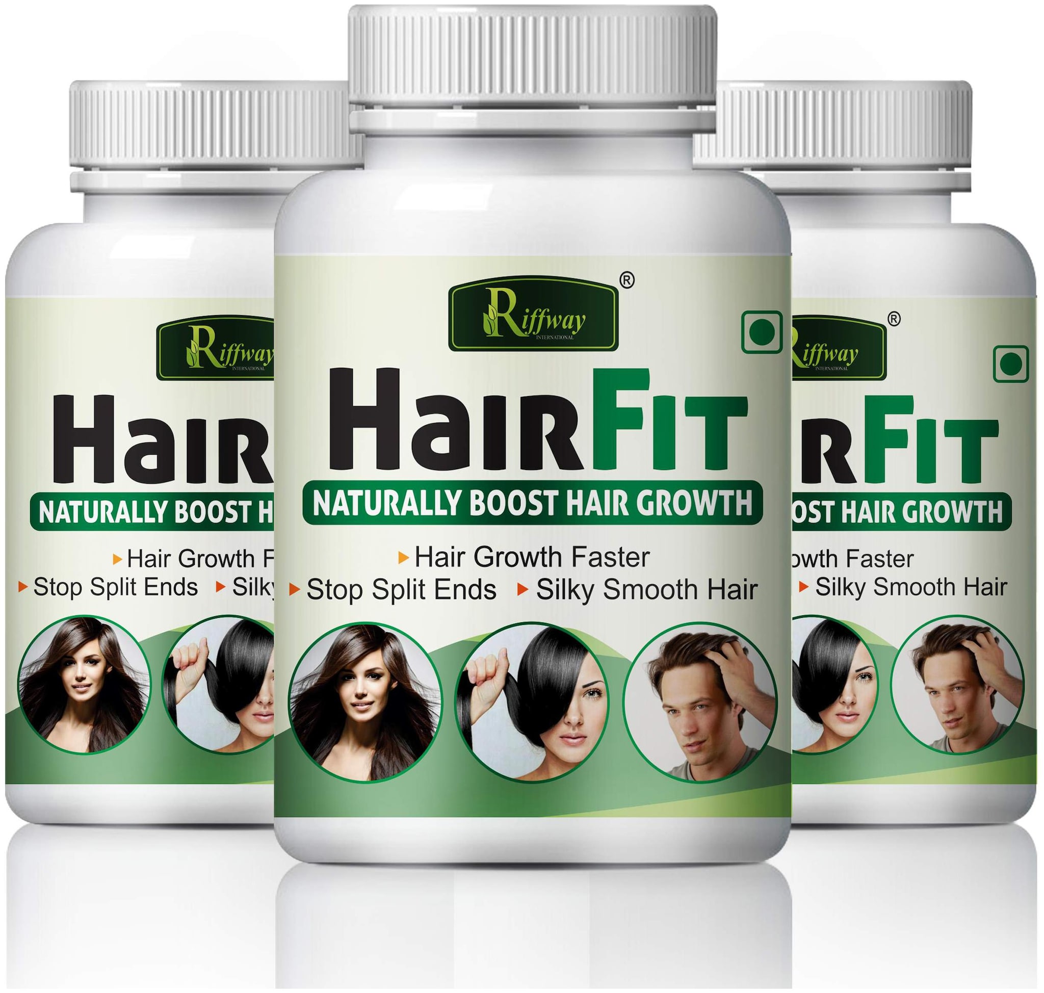 

Riffway Hair Fit For Naturally Boost Hair Growth 100 Ayurvedic (180 Capsules)